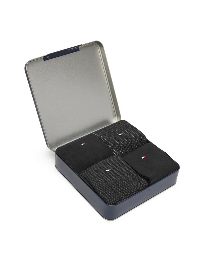 Tommy hilfiger- box regalo 4 calze lunghe uomo