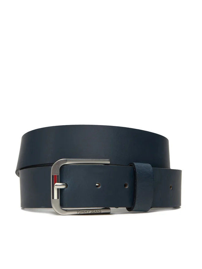 Tommy hilfiger-Cintura Austin in pelle con fibbia quadrata