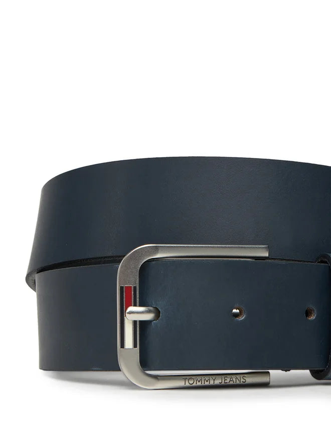 Tommy hilfiger-Cintura Austin in pelle con fibbia quadrata