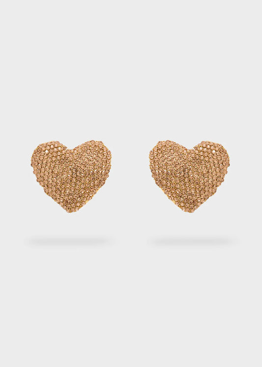 Nali orecchini shiny heart  over pietre