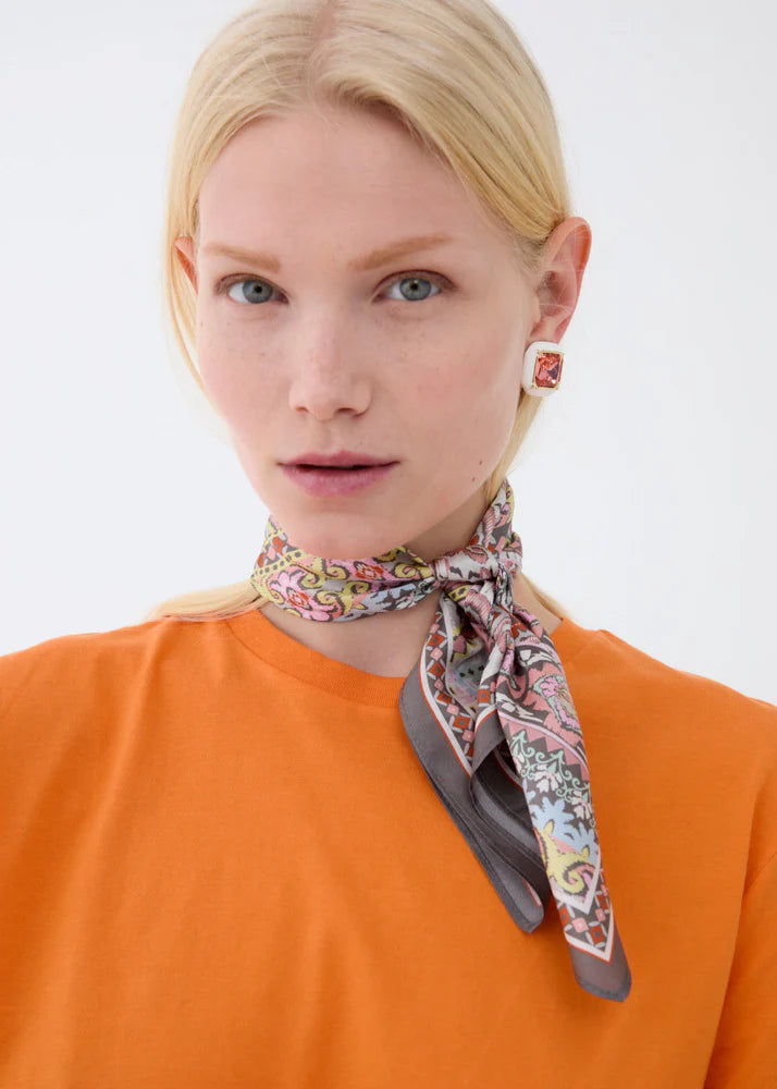 Nali -  foulard in seta fantasia floreale