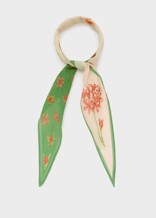 Nali -  foulard stampa fiori seta cotone