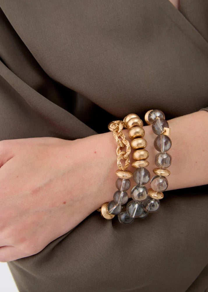 Nali - bracciale elastico multifilo con sfere
