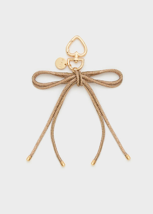 Nalì- portachiavi fiocco+cuore  pietre