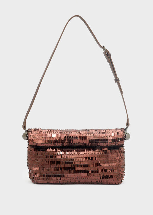 Nali- pochette shine pailettes bordeaux