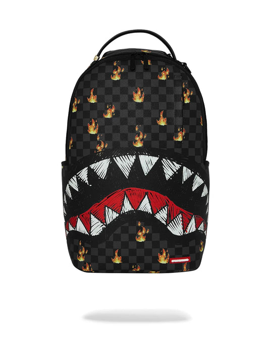Sprayground - Scribble fire check backpack