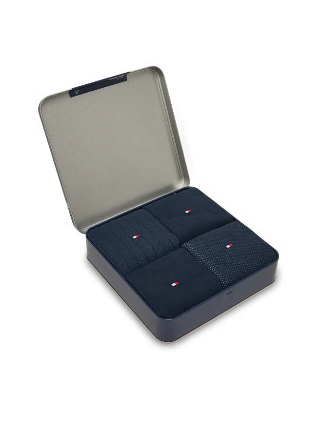Tommy hilfiger- box regalo 4 calze lunghe uomo