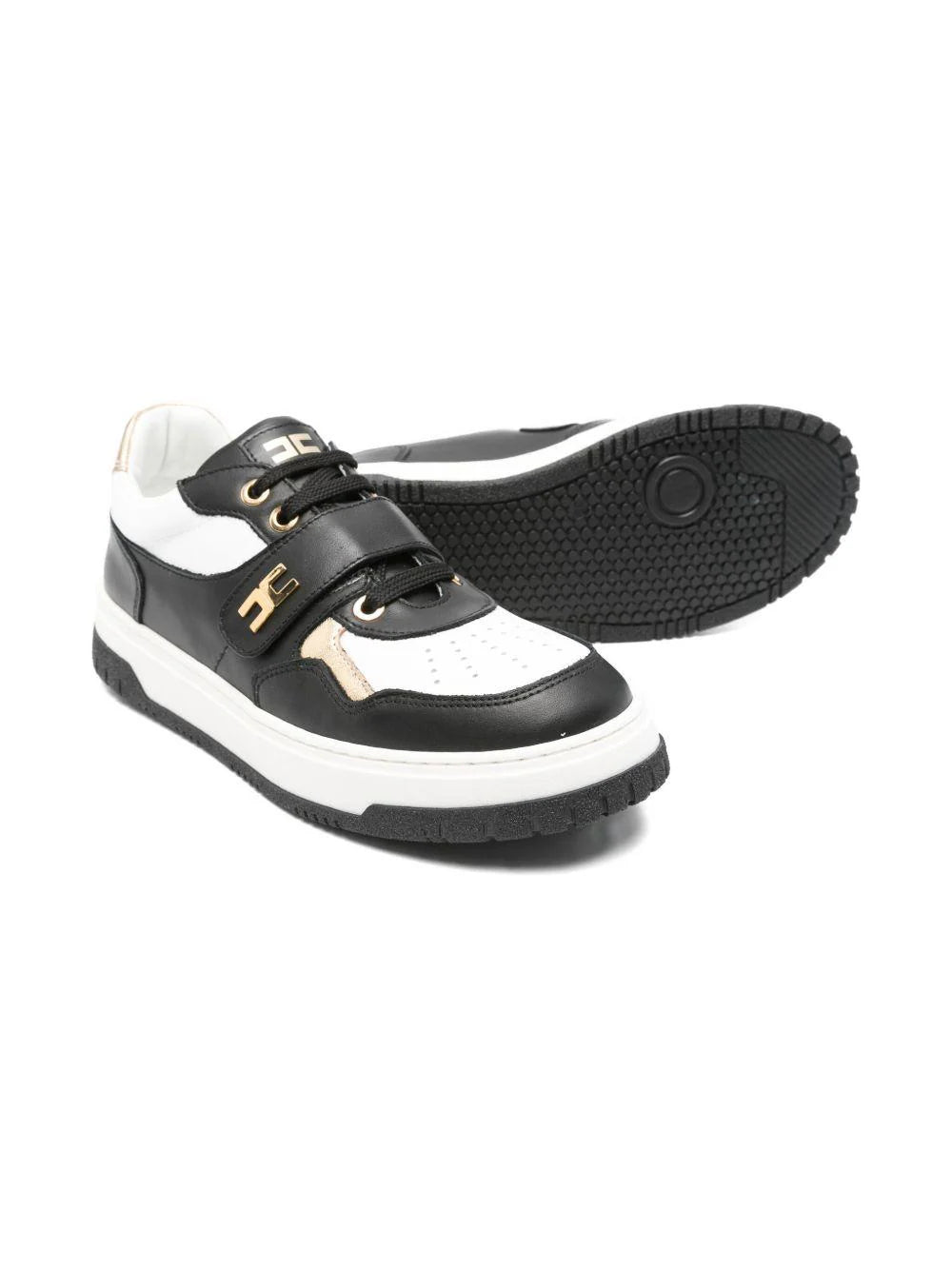 Elisabetta Franchi - low cut lace-up/ velcro sneaker