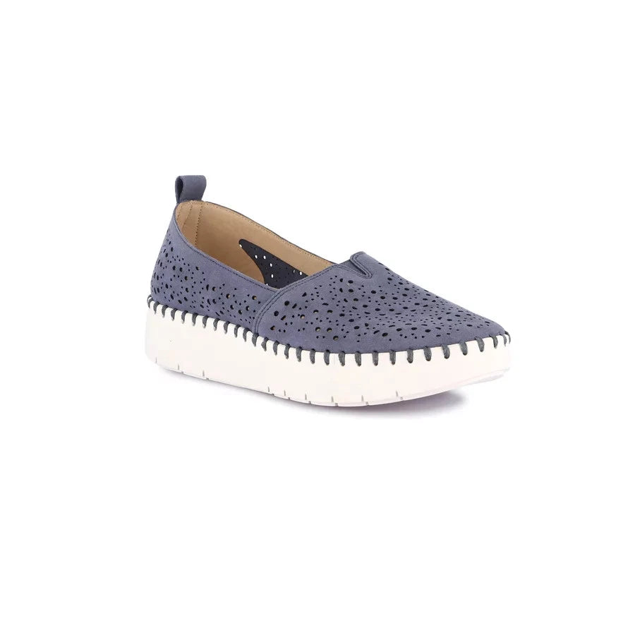 Grünland - Slip on con zeppa e microforature | SILI